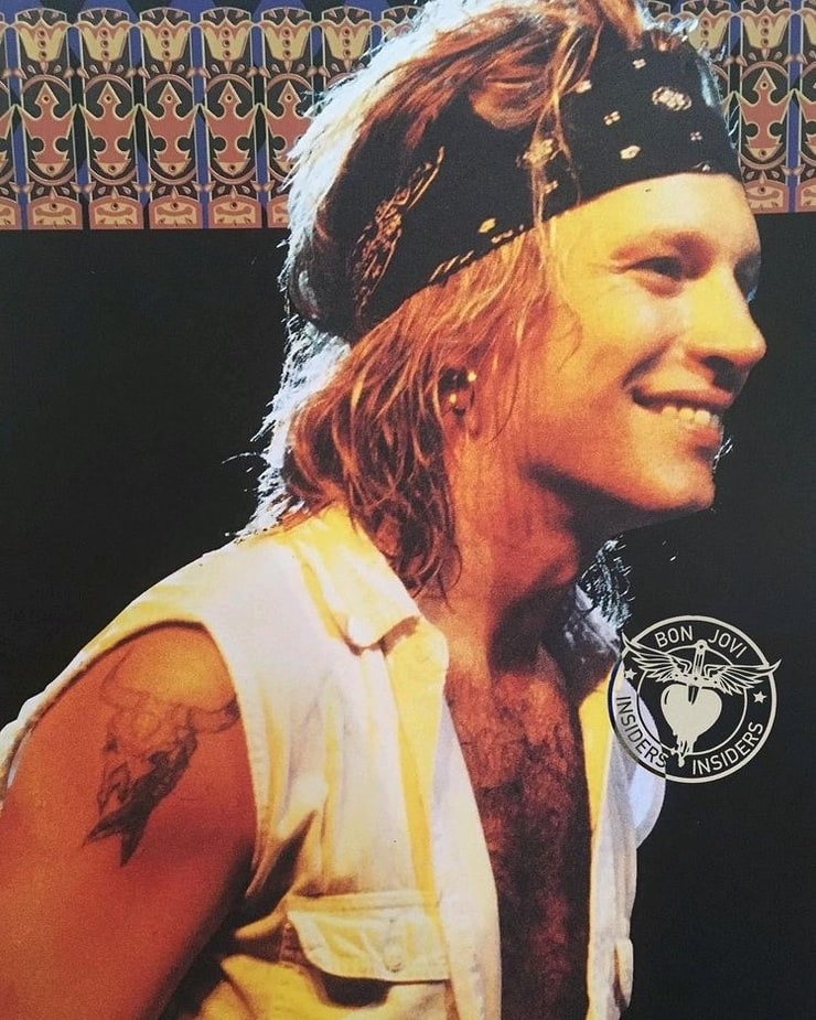 Jon Bon Jovi Medium Straight Dark Blonde Shag Hairstyle