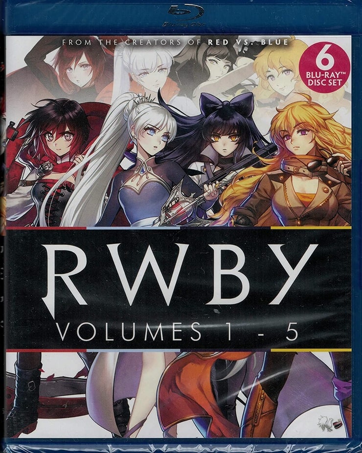 RWBY Volumes 1 2 3 4 5 Blu Ray