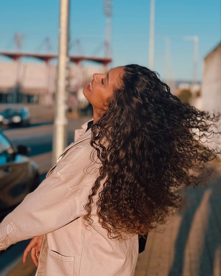 long curly hair back view tumblr