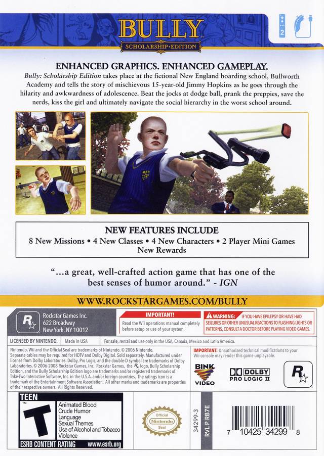 Bully: Scholarship Edition Box Shot for iOS (iPhone/iPad) - GameFAQs