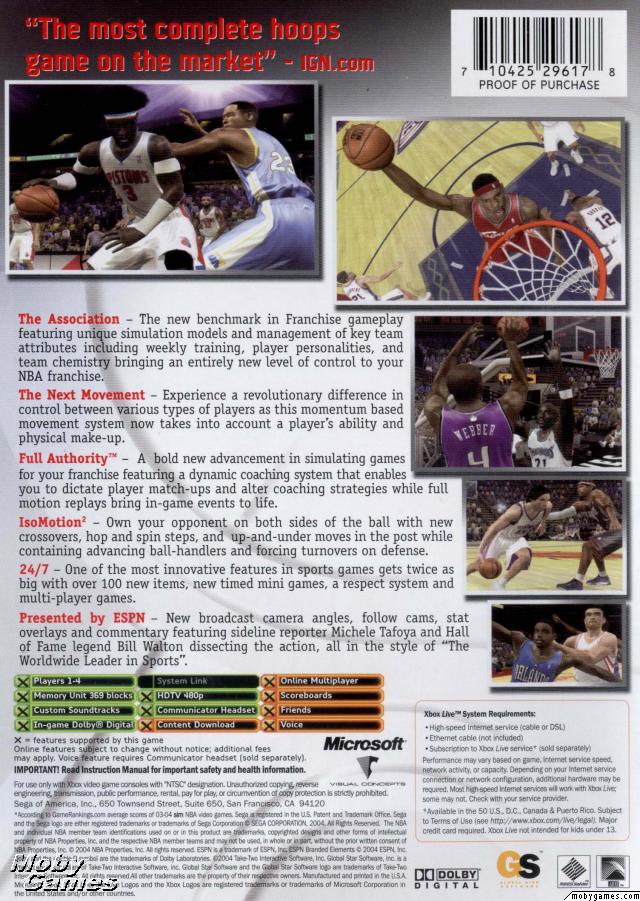 ESPN NBA 2K5