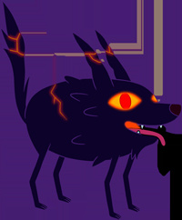 Fire Wolf Pup