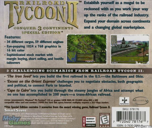 Railroad Tycoon II: Conquer 3 Continents