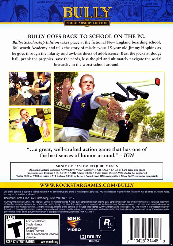 Bully: Scholarship Edition