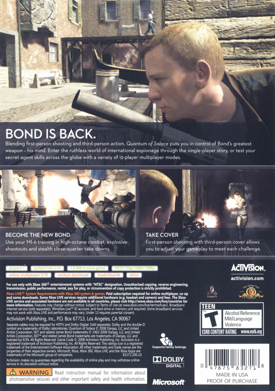 James Bond 007: Quantum of Solace