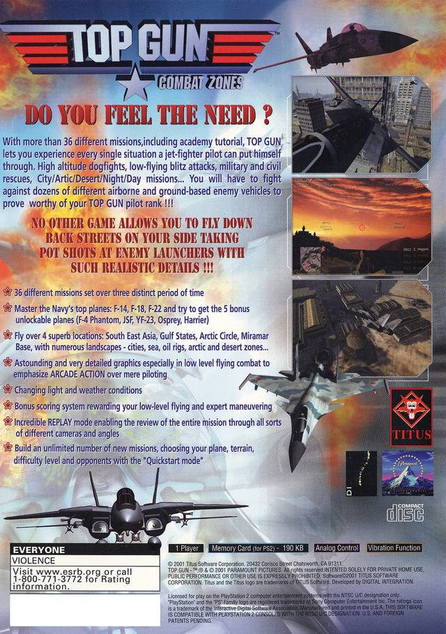 Top Gun: Combat Zones