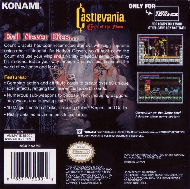 Castlevania: Circle of the Moon