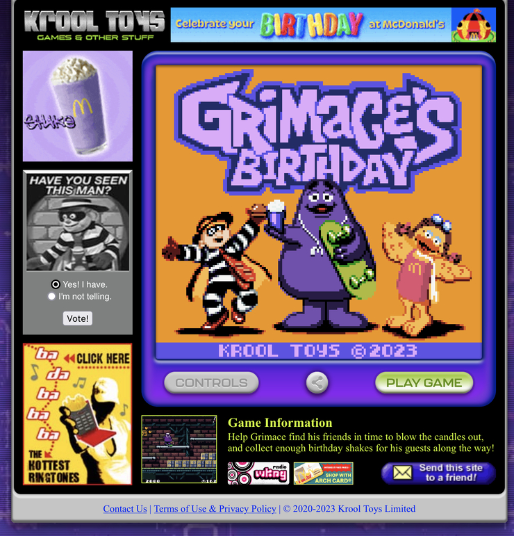 Grimace's Birthday