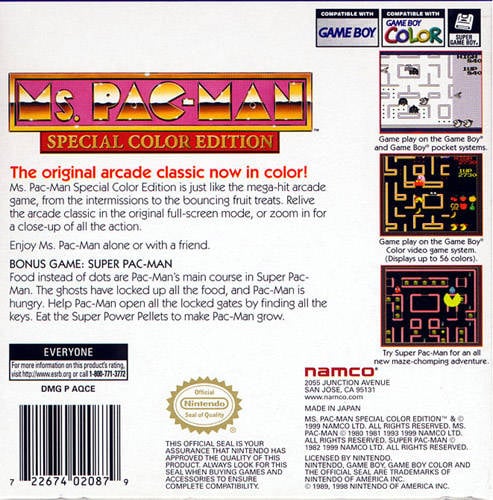 Ms. Pac-Man: Special Color Edition