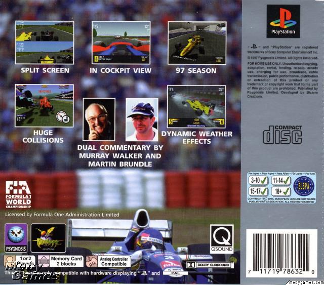 Formula 1 97 Championship Edition