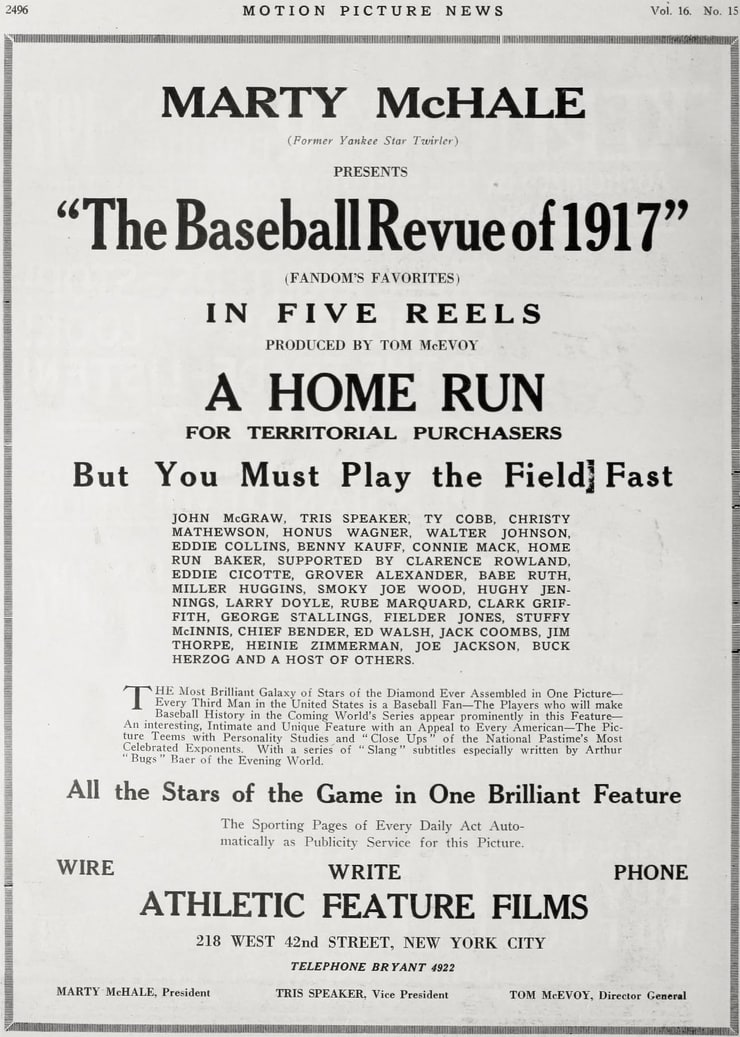 The Baseball Revue of 1917