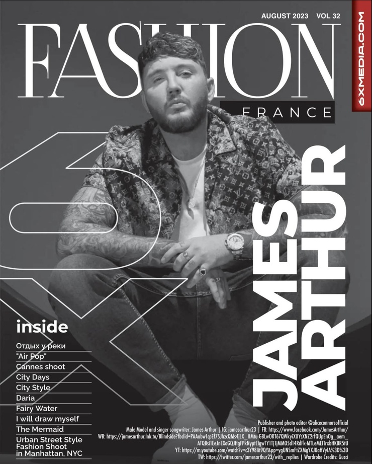 Magazine Cover James Arthur