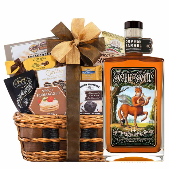 Bourbon whisky gift baskets