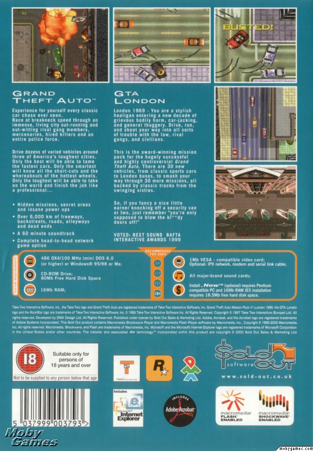 Grand Theft Auto / GTA London (Double Pack)