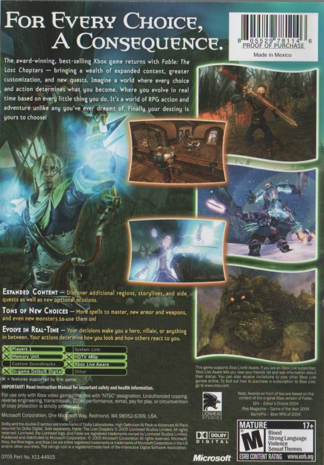 Fable: The Lost Chapters