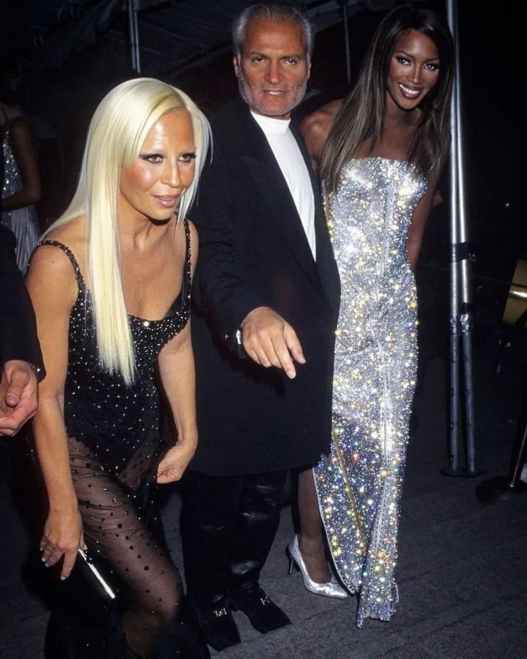 with Gianni Versace