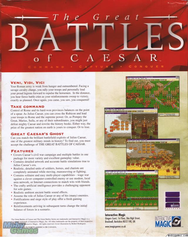 The Great Battles of Caesar