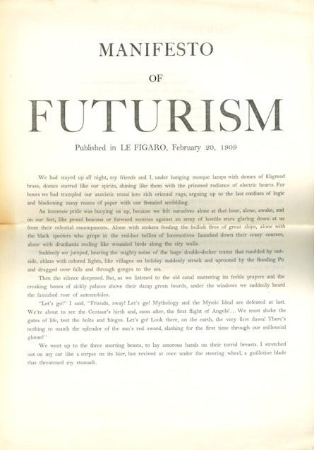 Manifiesto of Futurism