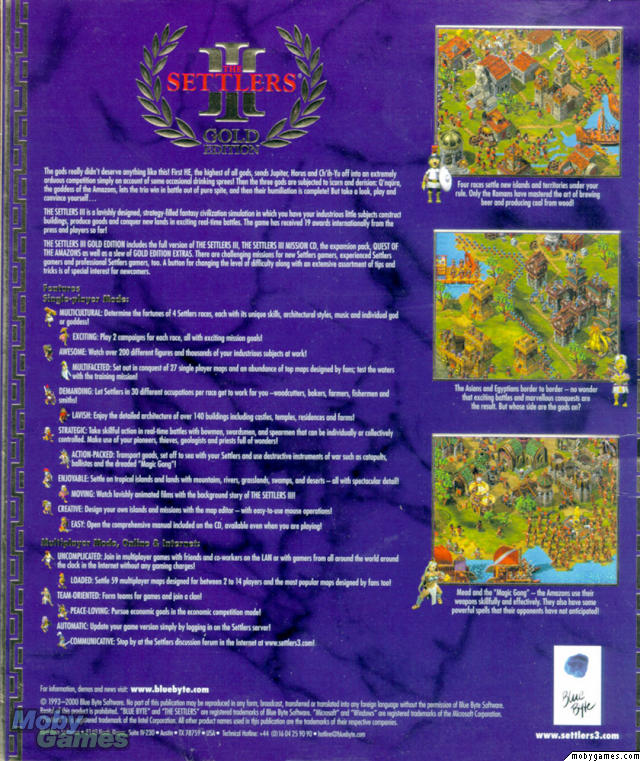 The Settlers III: Gold Edition (aka Ultimate Collection)
