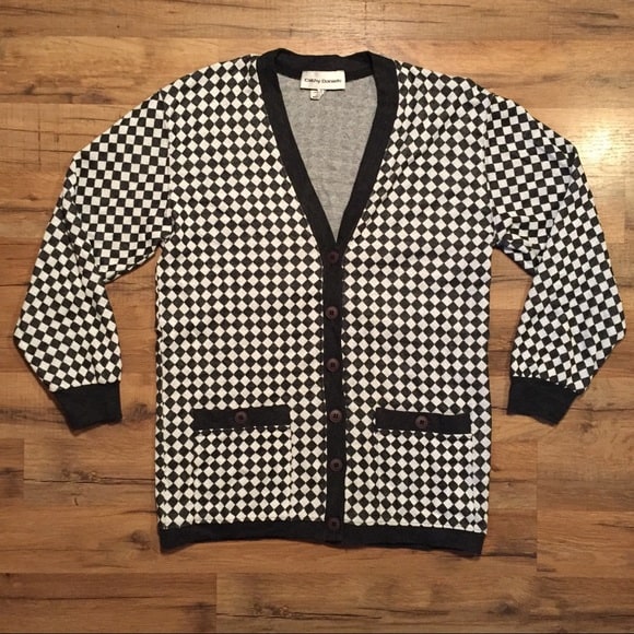 Cathy Daniels Checkered Cardigan