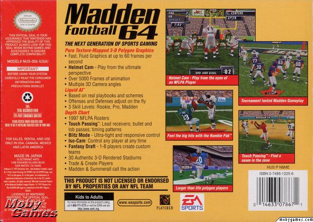 Madden Football 64