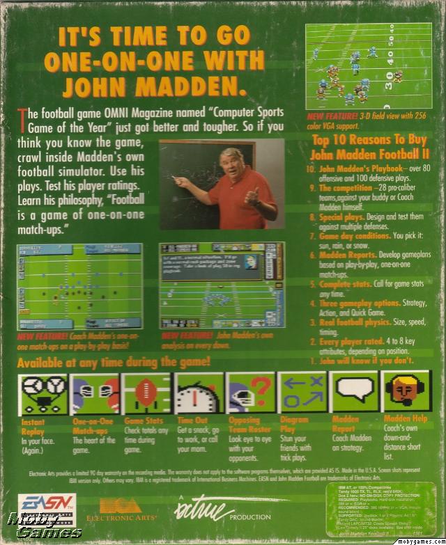 John Madden Football II