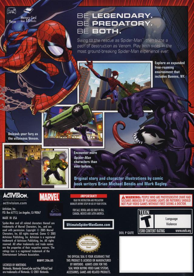 ultimate spiderman game setup