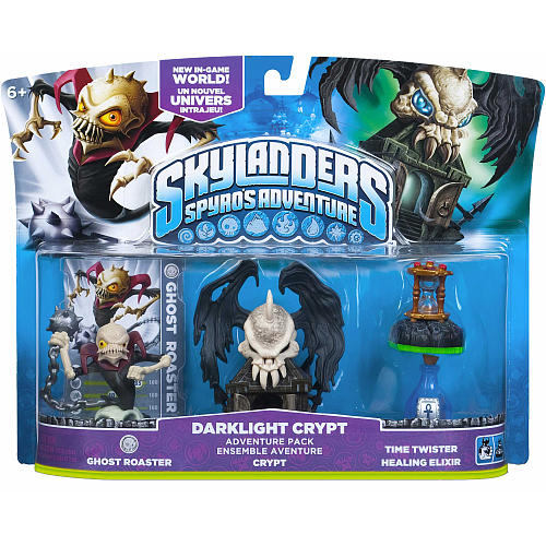 Skylanders Spyros Adventure Playset Adventure Pack Darklight Crypt Ghost Roaster, Crypt Time Twister Healing Elixir