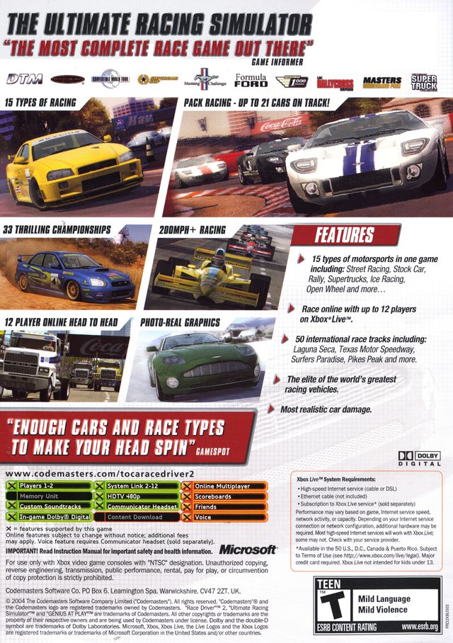 TOCA Race Driver 2