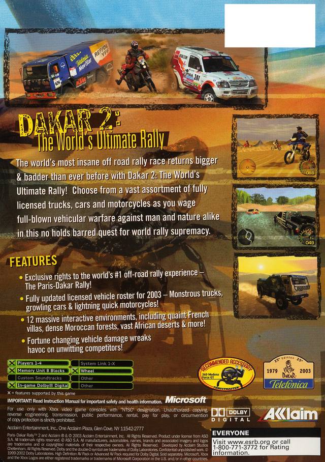 Dakar 2: The World's Ultimate Rally
