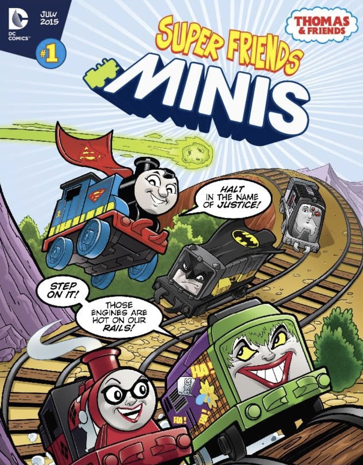 Thomas & Friends: DC Super Friends Minis Mash Ups Origin Story!
