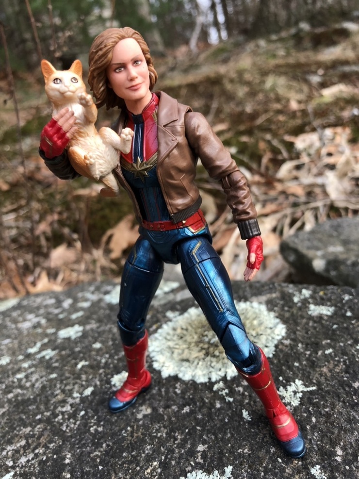 Captain Marvel with Goose Action Figure - Marvel Legends Series
