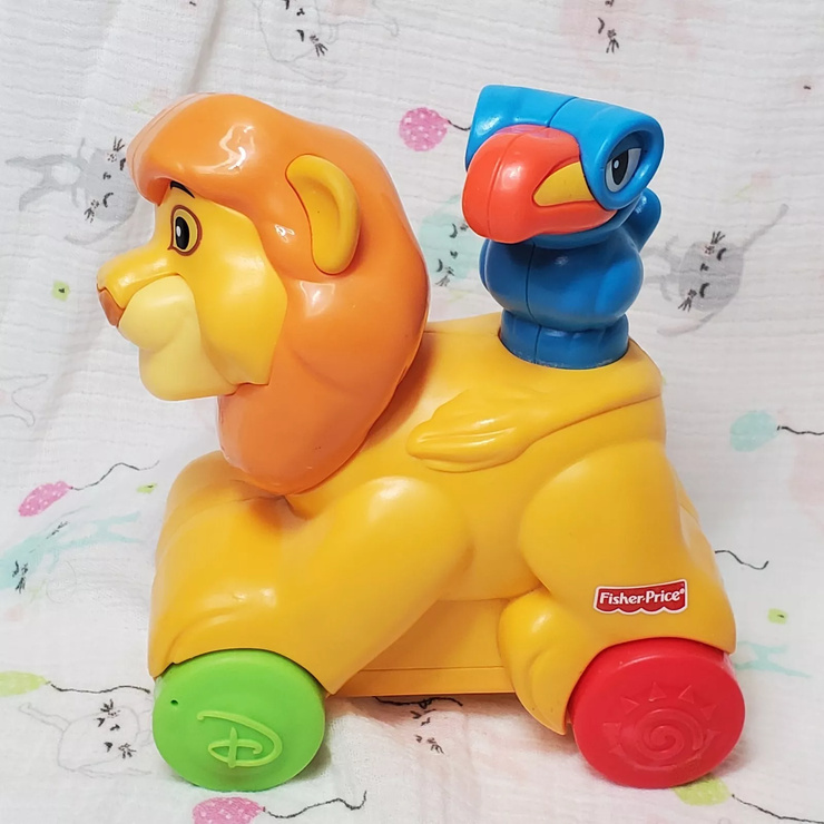 Simba and Zazu Lion King Push Toy - (Fisher Price, 2012)