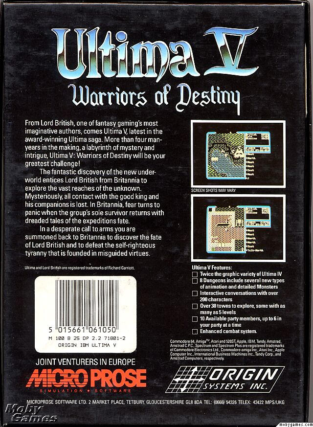 Ultima V: Warriors of Destiny