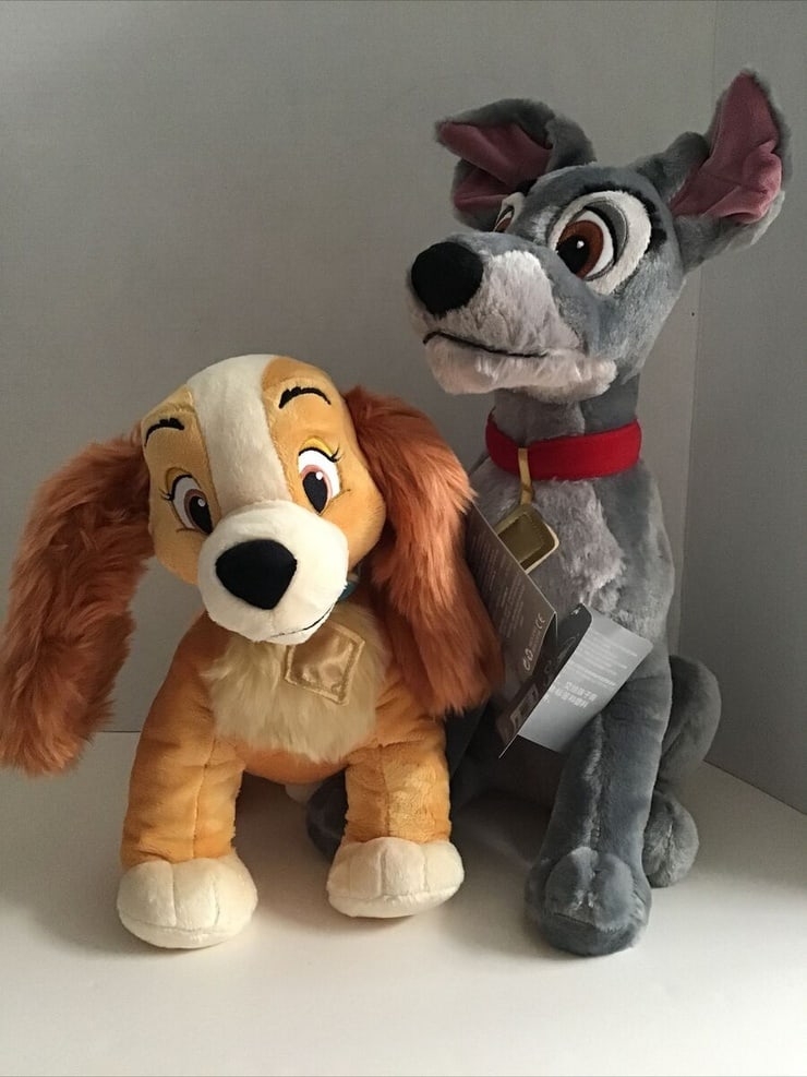 Disney Store Lady and the Tramp Plush Toys