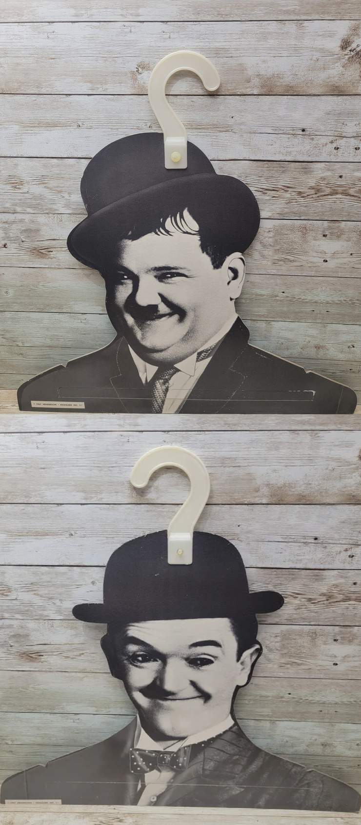 Henderson Hoggard Laurel and Hardy Face Hangers
