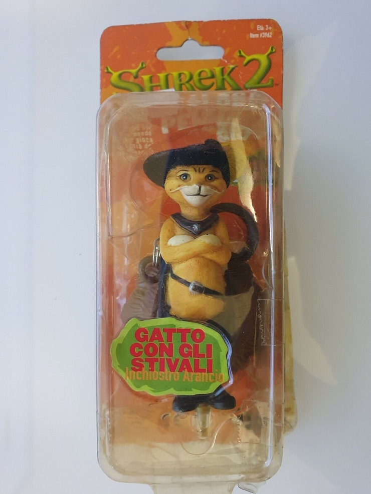 Shrek 2 Puss In Boots Fuzzy Figure Pen Top