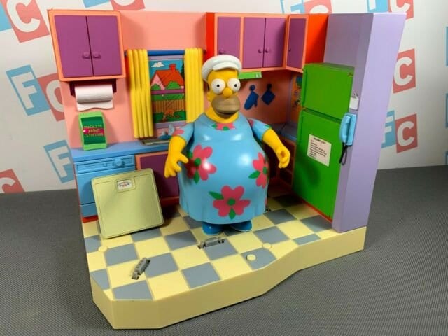 Muu Muu Homer and Kitchen Set - World of Springfield Interactive Environment
