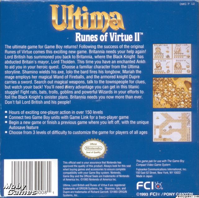 Ultima: Runes of Virtue II