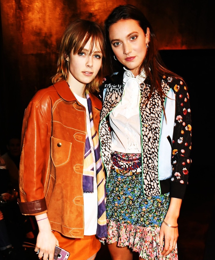 Edie Campbell and Matilda Lowther