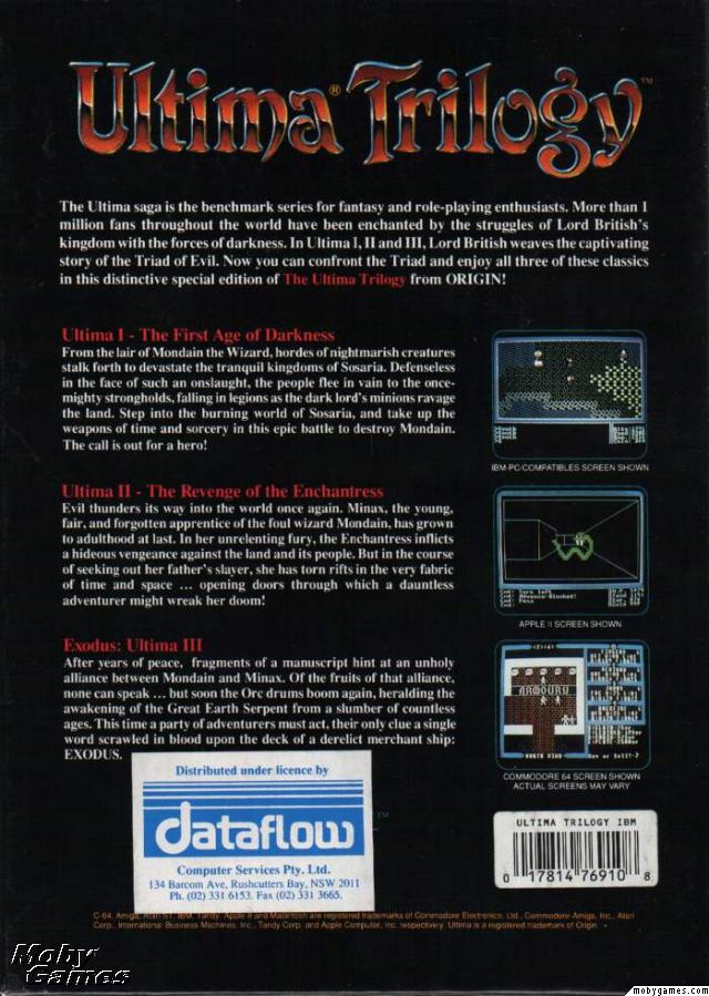 Ultima Trilogy I II III