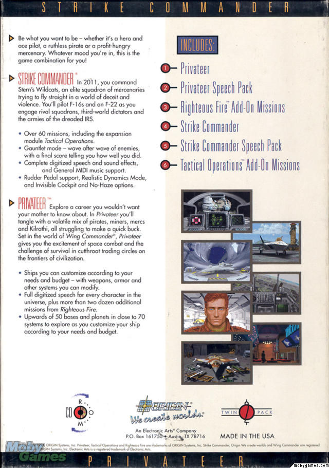 Strike Commander / Wing Commander: Privateer (Twin Pack)