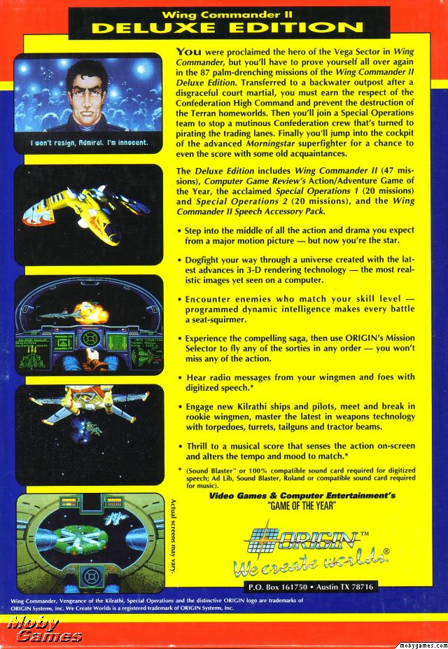 Wing Commander II: Vengeance of the Kilrathi (Deluxe Edition)