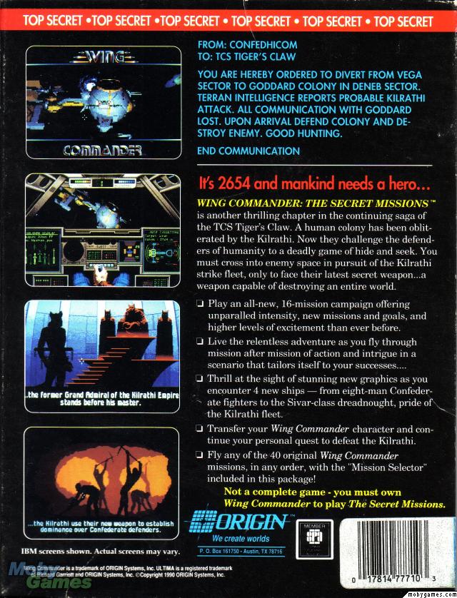 Wing Commander: The Secret Missions (Add-on)