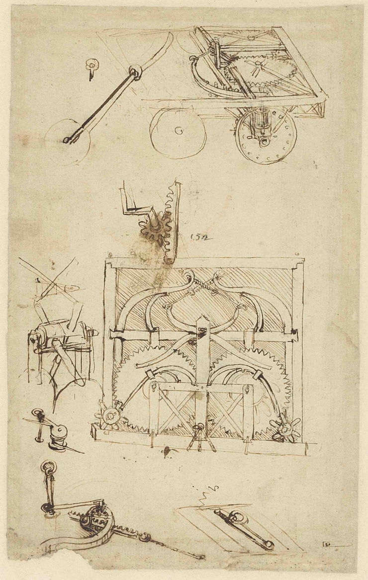 Leonardo da Vinci's self-propelled cart Leonardo da Vinci's self-propelled cart