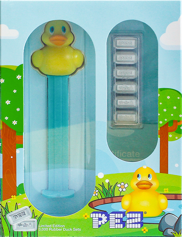 2020 PEZ® Rubber Duck Silver Gift Set