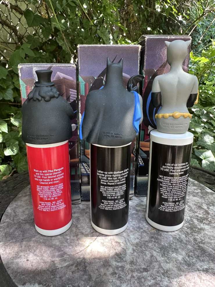 Batman: The Animated Series Shampoo Bottles