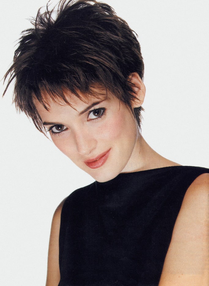 Winona Ryder With a Dark Pixie Cut  Winona Ryders Natural Hair Color May  Surprise You  POPSUGAR Beauty Photo 4