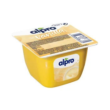 Vanilla flavoured soya dessert