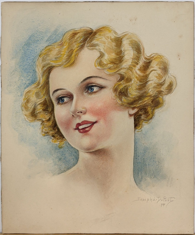 Painting with unknown title by Joseph DuPort, 1944